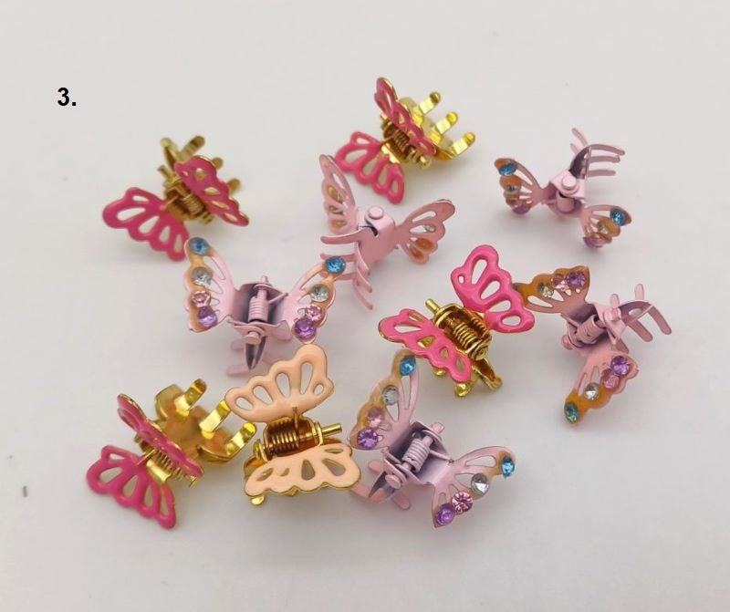 Butterfly dog-cat hair clips