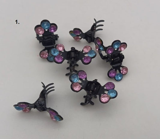 Butterfly dog-cat hair clips