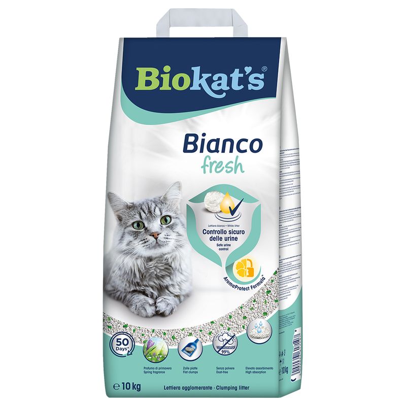 Άμμος Γάτας BIOKAT's BIANCO FRESH