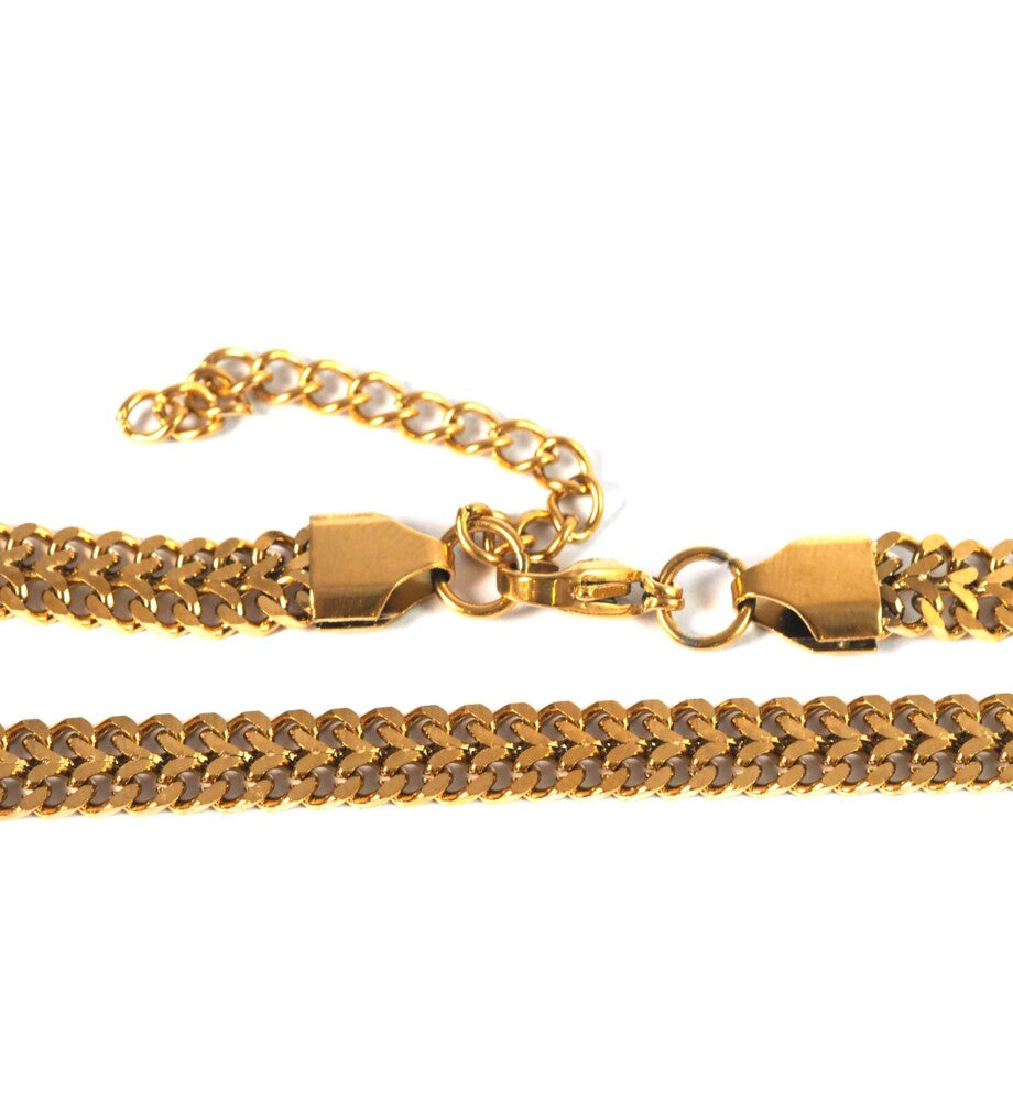 Decorative dog chain Double Gold