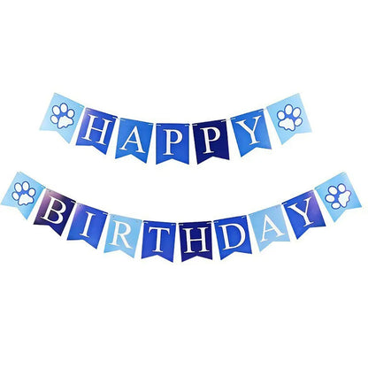 PAW BIRTHDAY decorative dog cat birthday garland