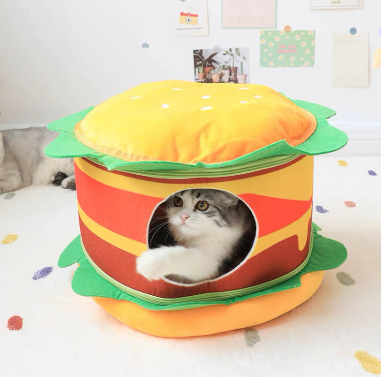 Hamburger cat-dog nest