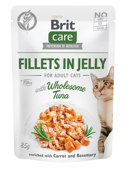 Can for cats BRIT CARE FILLETS IN JELLY (85gr)