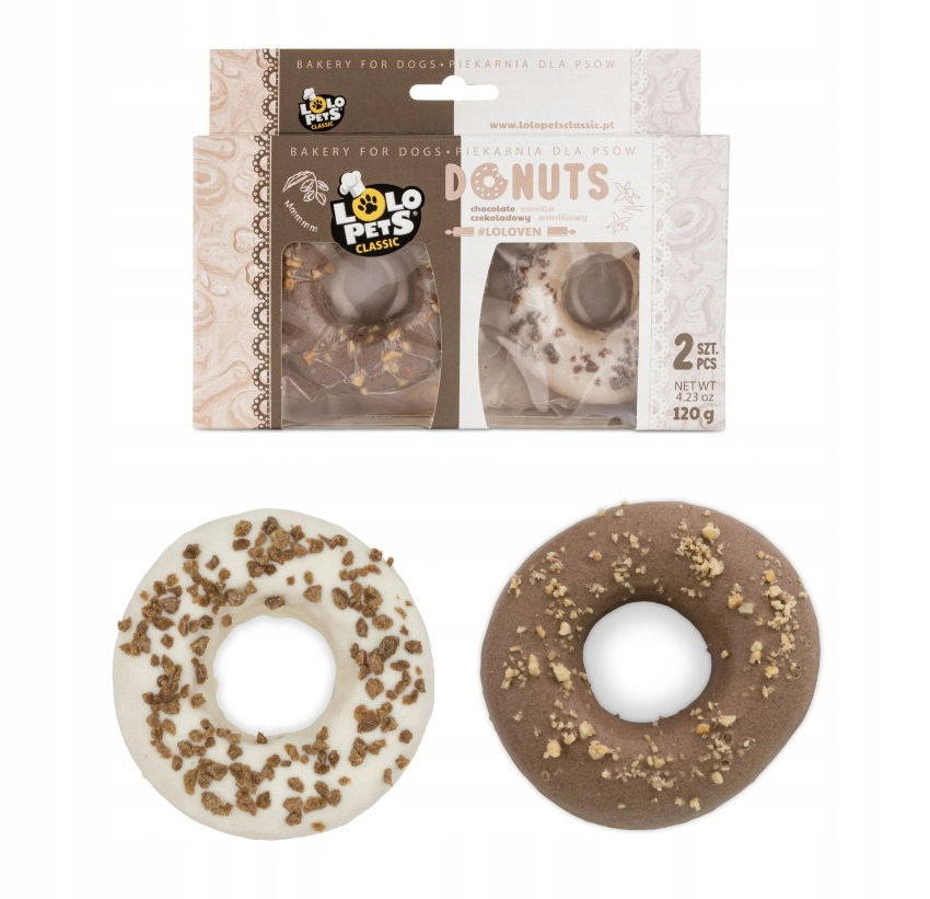 Λιχουδιά σκύλου Lolopets Donuts (120γρ)