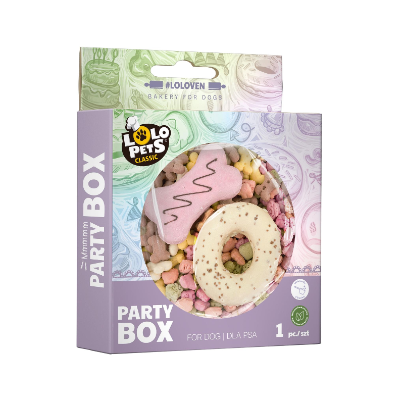 Λιχουδιά σκύλου Lolopets Party Box (διαμετρος 20 cm)