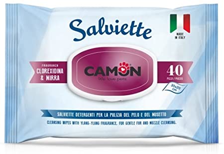 Camon dry cleaning wipes for dogs and cats (40 pcs)