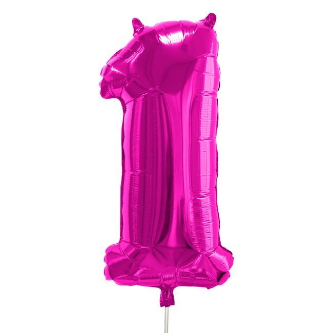 Blue &amp; PINK Numbers dog-cat birthday balloon decoration