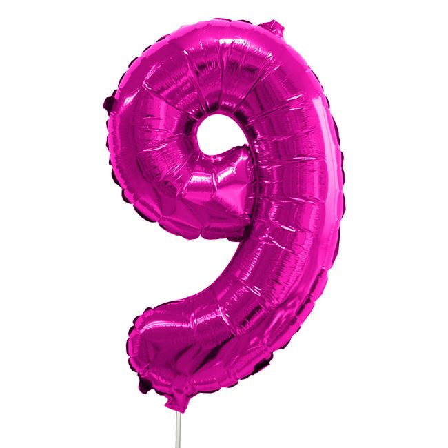 Blue &amp; PINK Numbers dog-cat birthday balloon decoration