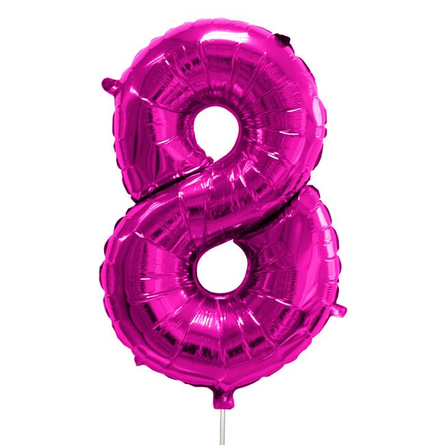 Blue &amp; PINK Numbers dog-cat birthday balloon decoration