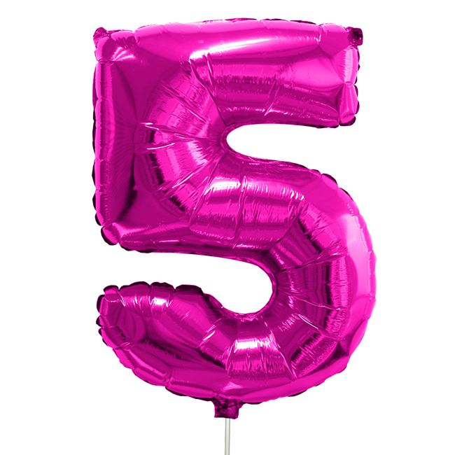 Blue &amp; PINK Numbers dog-cat birthday balloon decoration