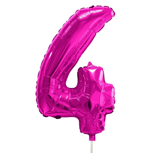 Blue &amp; PINK Numbers dog-cat birthday balloon decoration