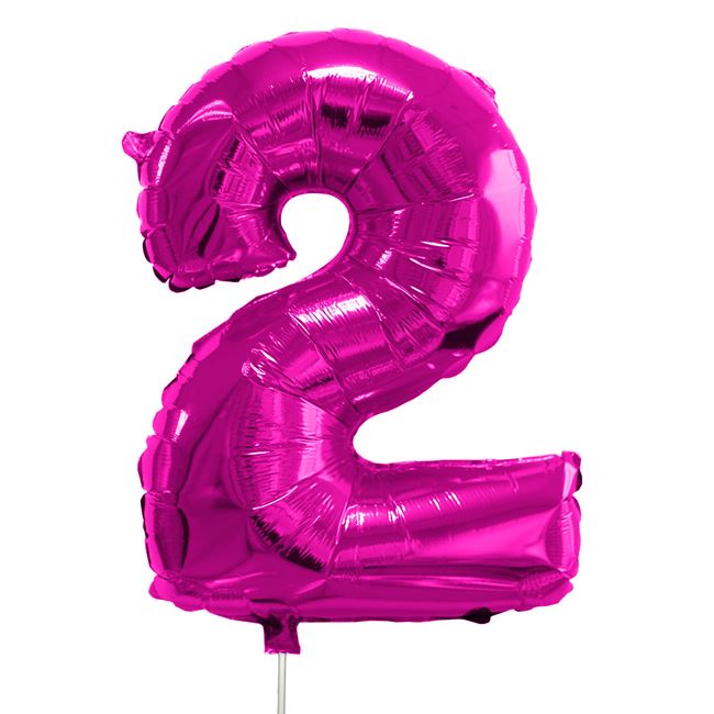 Blue &amp; PINK Numbers dog-cat birthday balloon decoration