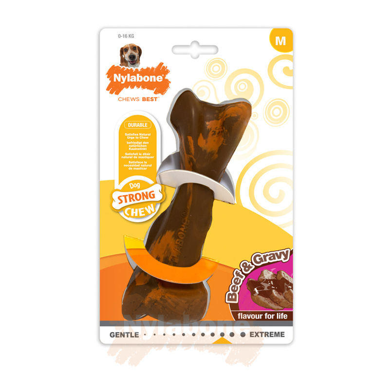 Nylabone Beef Bone GENTLE Dog Toy (S)