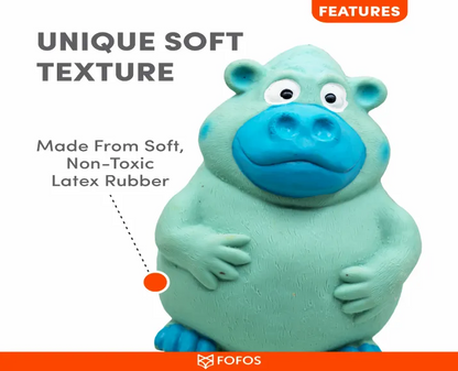 Παιχνίδι σκύλου Fofos Latex Squeaky Hippo