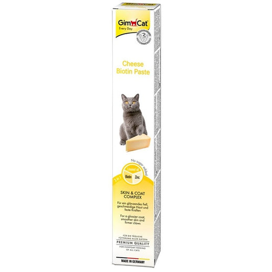 Coat paste for cats GimCat with Biotin and Cheese (50gr)