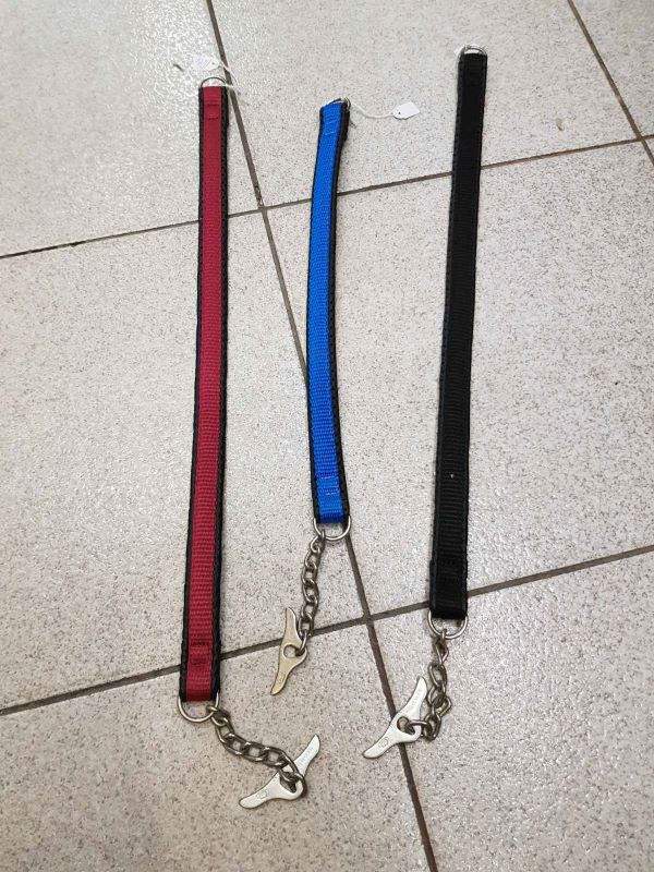 Martingale type dog collar with chain