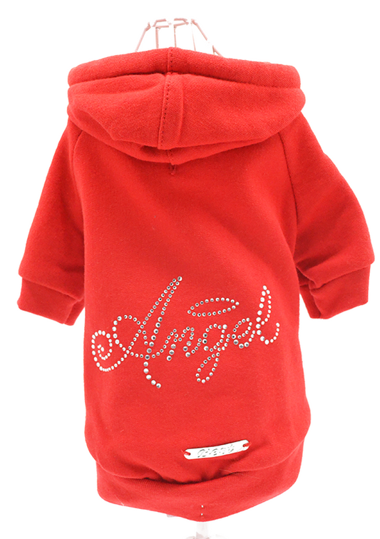 ANGEL RED sweatshirt dog clothes