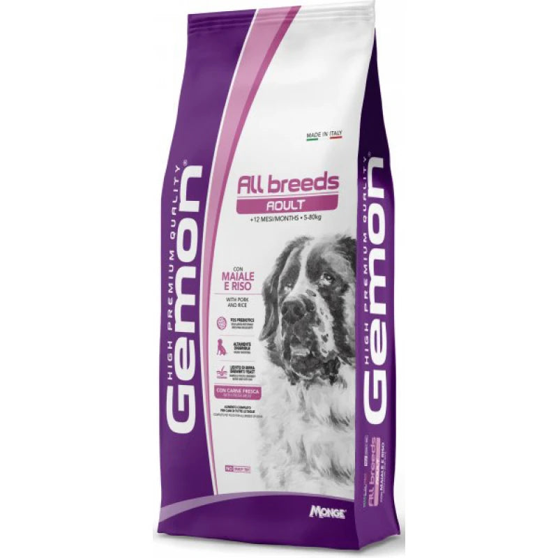 Gemon All Breeds Pork Dry Dog Food (3kg)