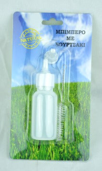 Dog cat bottle with brush Natural (50ml)