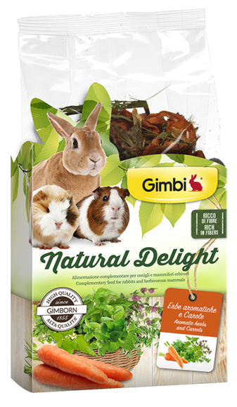 Ενισχυτικό πέψης για κουνέλια Gimbi Natural Delight (100 gr)