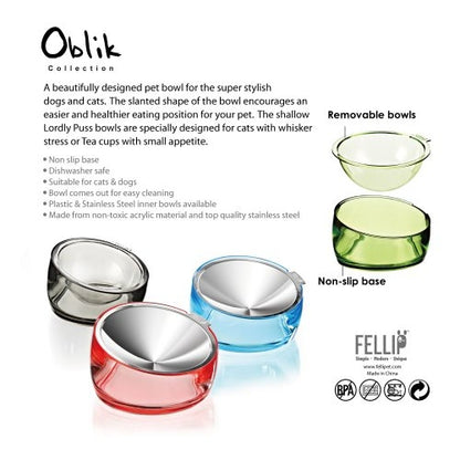 Oblik Sloped Cat Dog Bowl