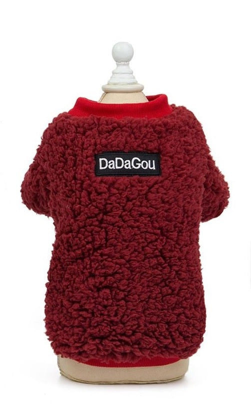 Dog clothes DADAGOU WINE RED