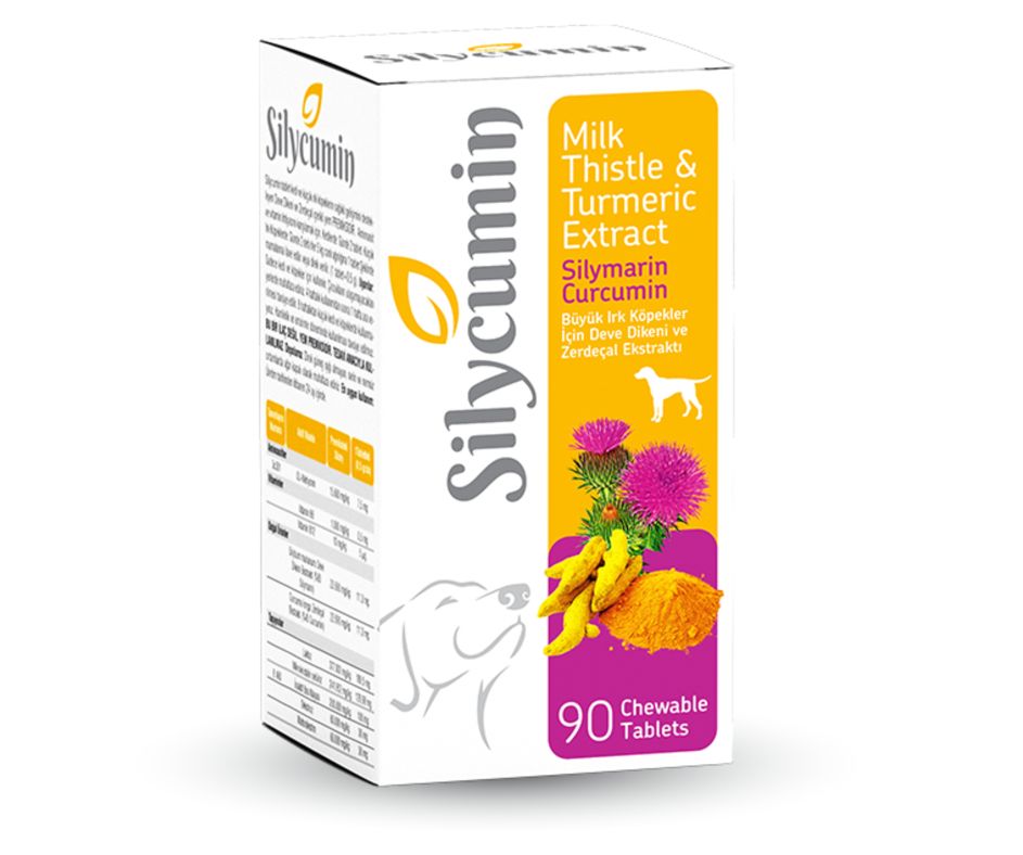 Dog food supplement Silycumin with Milk Thistle and Turmeric (45 tabs)