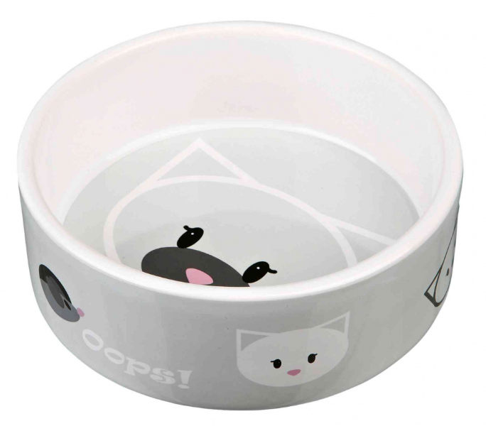 Oops Ceramic Dog Cat Bowl (300ml)